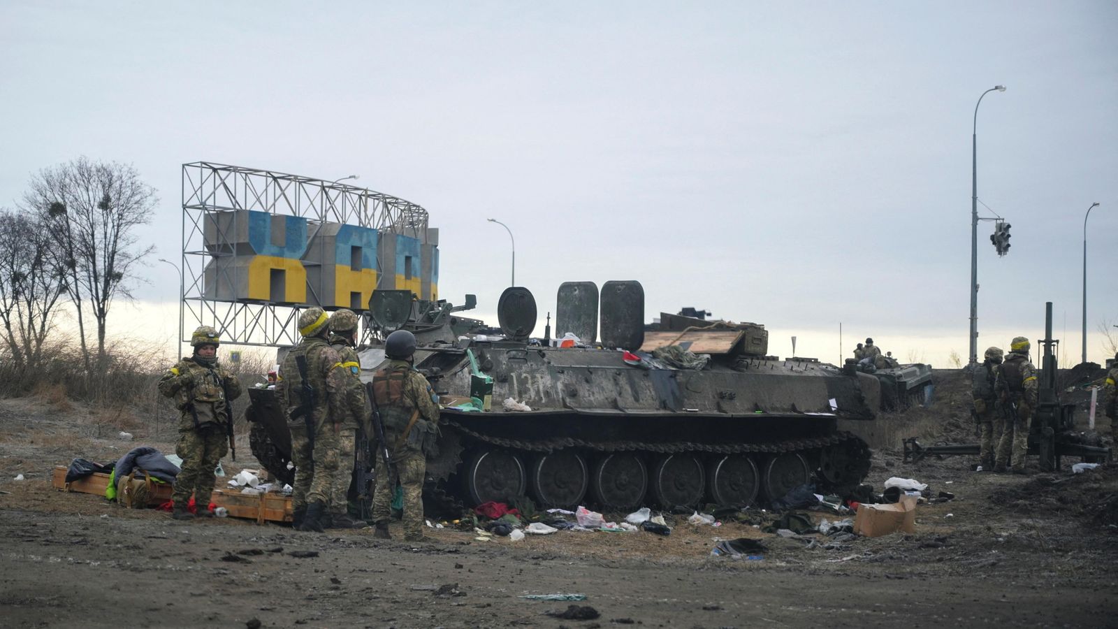 Ukraine invasion in pictures: Fear, loss and the human cost of the ...