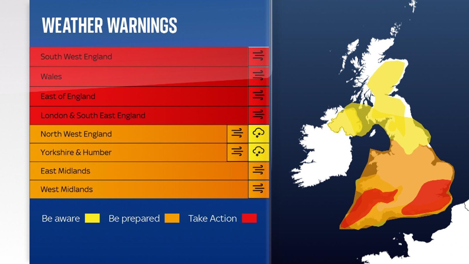 Storm Eunice Gusts of 122mph recorded as damaging winds wreak havoc