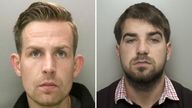 (LT) Amos Wilsher who has been found guilty at Coventry Crown Court of murdering two pensioners who died in hospital after being brutally attacked during separate "vicious" burglaries. Wilsher was found guilty on Monday of killing 88-year-old Josephine Kaye by a jury, which also convicted him and his younger brother  (RT)Jason Wilsher of the murder of 87-year-old Arthur Gumbley