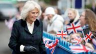 ROYAL Camilla
Download
The Duchess of Cornwall is greeted as she arrives for a visit to Roundhill Primary School, in, Southdown, Bath. Picture date: Tuesday February 8, 2022.