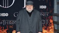 Author and co-executive producer George R.R. Martin attends HBO&#39;s "Game of Thrones" final season premiere at Radio City Music Hall on Wednesday, April 3, 2019, in New York. (Photo by Evan Agostini/Invision/AP)