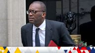 Kwasi Kwarteng, Secretary of State at the Department of Business, Energy and Industrial Strategy, leaving Downing Street, London, following the government&#39;s weekly Cabinet meeting. Picture date: Tuesday November 30, 2021.