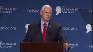 Mike Pence said Donald Trump was "wrong" to say that he could have had an impact on the 2020 election results
