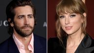 Jake Gyllenhaal and Taylor Swift. Pic: Reuters/Evan Agostini/Invision/AP
