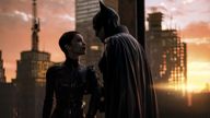 Zoe Kravitz as Selina Kyle and Robert Pattinson as Batman in The Batman. Pic: Jonathan Olley/DC Comics/Warner Bros