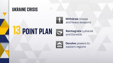 Representatives of Russia, Ukraine, the Organisation for Security and Cooperation in Europe (OSCE) and the leaders of separatist-held regions Donetsk and Luhansk signed the Minsk 2 agreement in 2015, whose key points included withdrawing troops and reintegrating Luhansk and Donetsk