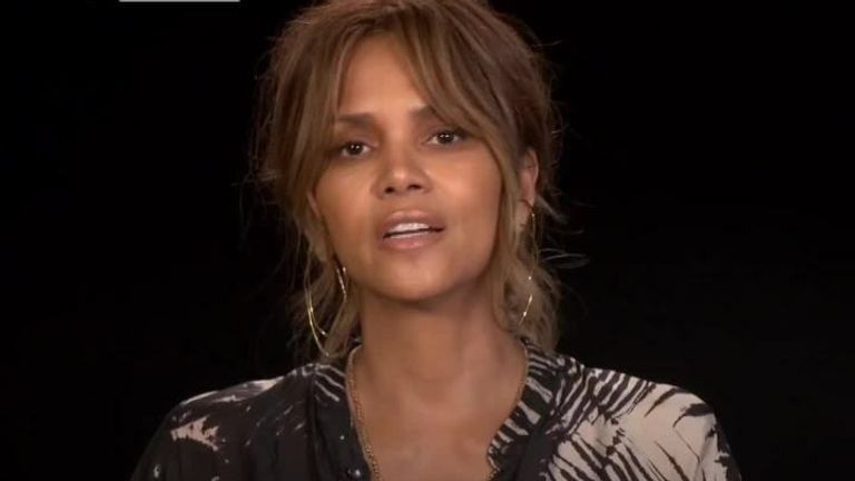Halle Berry says she believes there are other forms of intelligent life 'here'; when talking about his latest film Moonfall, directed by Roland Emmerich. 