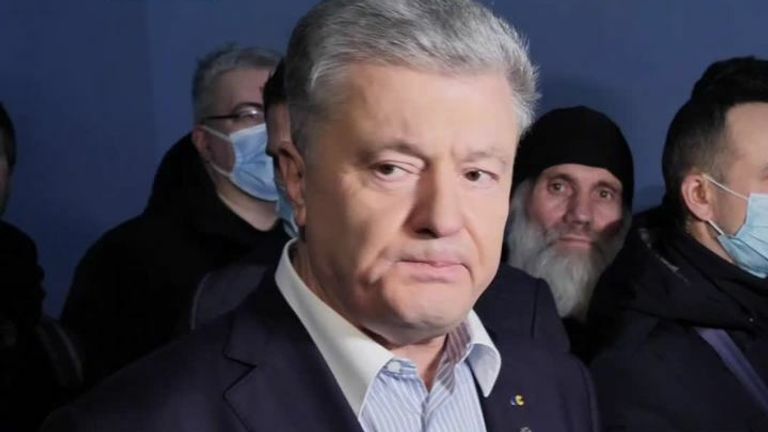 Former Ukrainian president Petro Poroshenko
