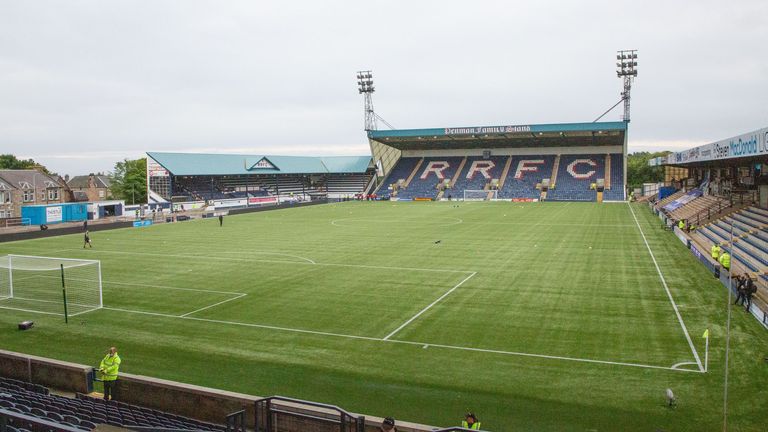 General view during the Premier Sports Scottish League Cup match between Raith Rovers and Aberdeen at Stark&#39;s Park, Kirkcaldy

15 Aug 2021