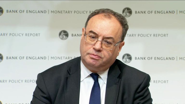 Governor of the Bank of England, Andrew Bailey