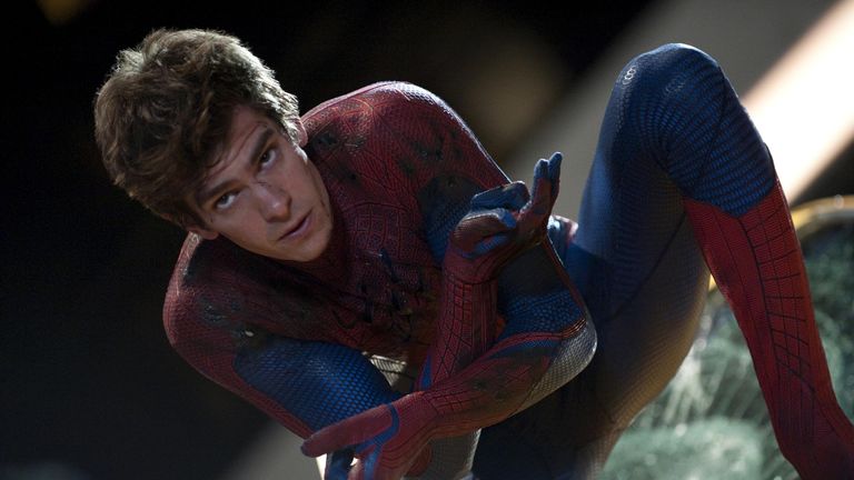 Andrew Garfield as The Amazing Spider-Man. Pic: Columbia/Kobal/Shutterstock