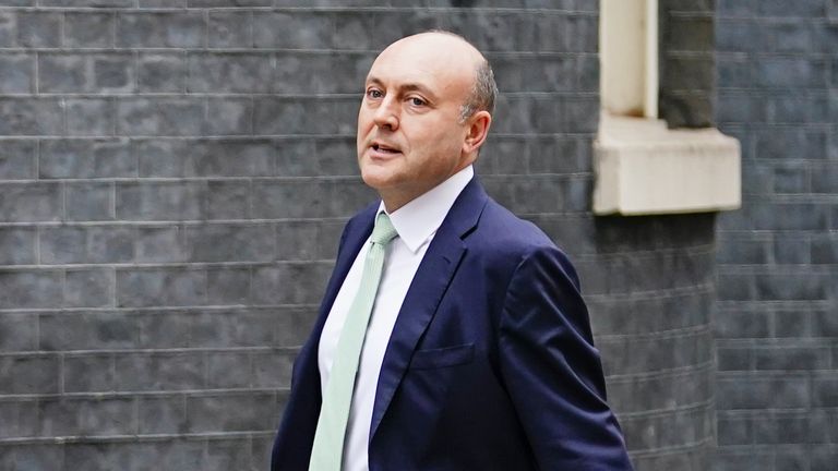 Andrew Griffith, Director of the Number 10 Policy Unit, arrives in Downing Street, London, as Prime Minister Boris Johnson reshuffles his Cabinet. Picture date: Tuesday February 8, 2022.
