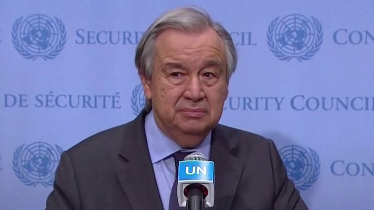António Guterres is the United Nations Secretary General