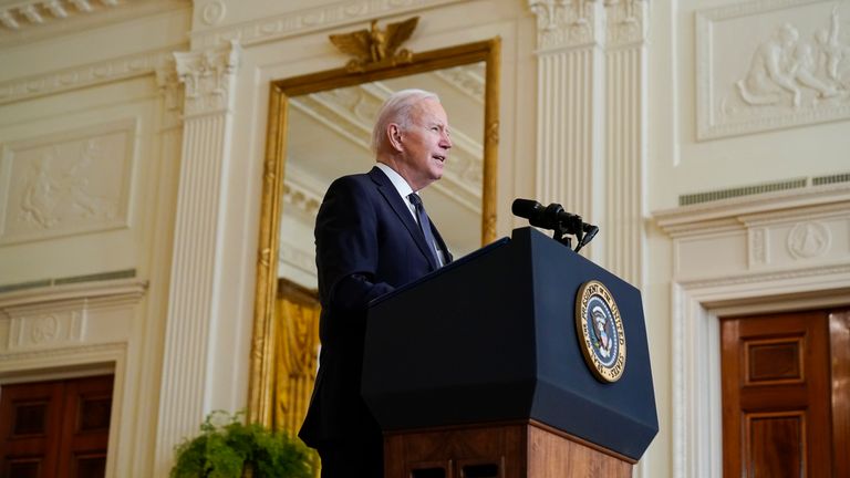 President Biden's messaging was striking, but honest Pic: AP
