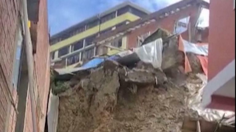 Heavy rains and landslides have left thousands of people homeless in Bolivia. 