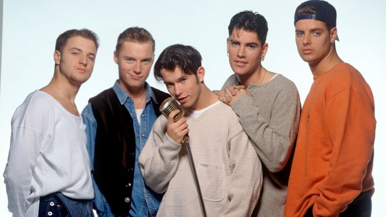 Boyzone pictured in 1995. Pic: Fryderyk Gabowicz/picture-alliance/dpa/AP Images

