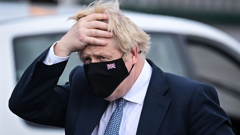 Prime Minister Boris Johnson arrives at Brussels Airport in Belgium following a meeting with Nato secretary general Jens Stoltenberg at Nato Headquarters in Brussels, as tensions remain high over the build-up of Russian forces near the border with Ukraine. Picture date: Thursday February 10, 2022.