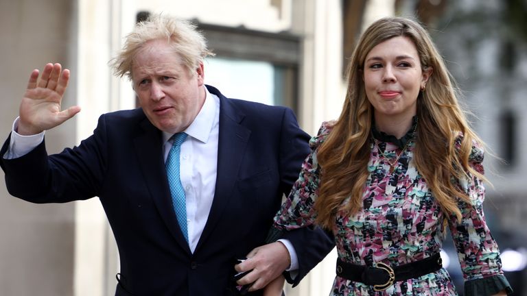 Boris Johnson and wife Carrie