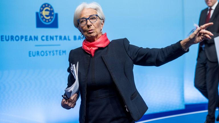 Christine Lagarde. Pic: AP