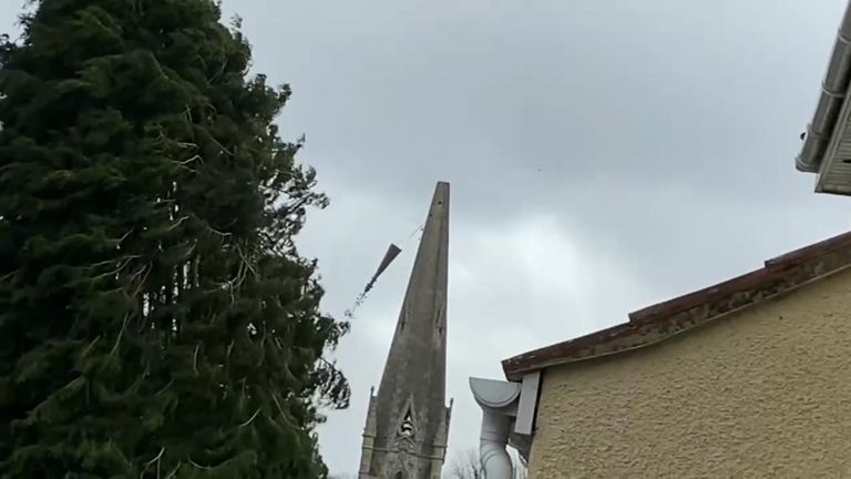 The church&#39;s spire will be restored, the reverend said