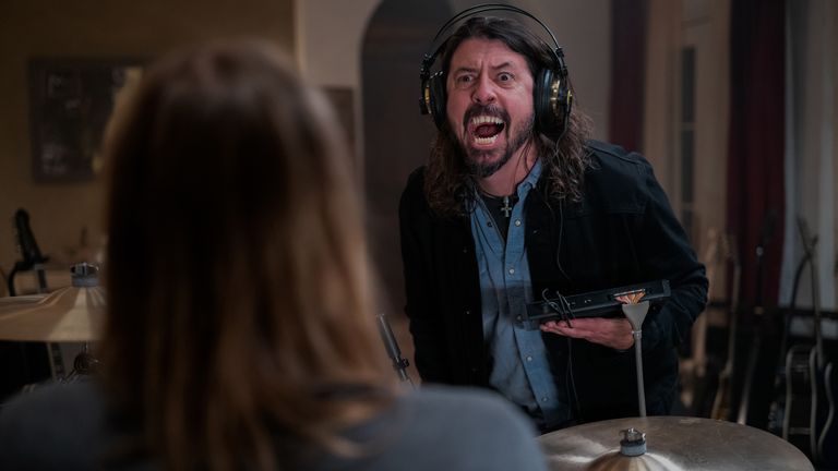Dave Grohl stars as himself in Studio 666. Pic: Andrew Stuart/ Sony Pictures UK