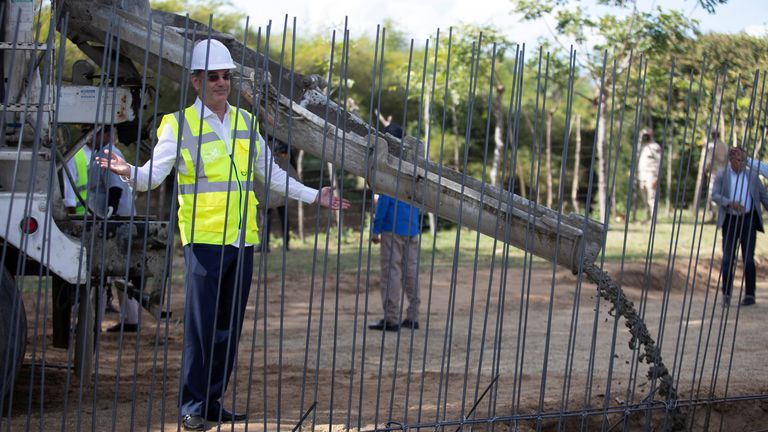 Dominican Republic Starts Work On Border Wall With Haiti World News Sky News