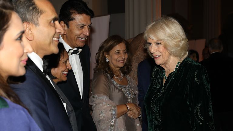 The Duchess of Cornwall attends a reception to celebrate the British Asian Trust at the British Museum, in London. Picture date: Wednesday February 9, 2022.
