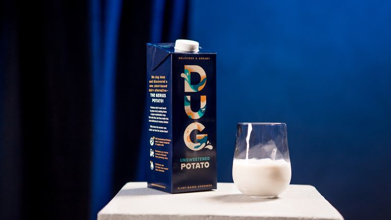 Dug potato plant-based milk drink
Credit: Dug Drinks UK