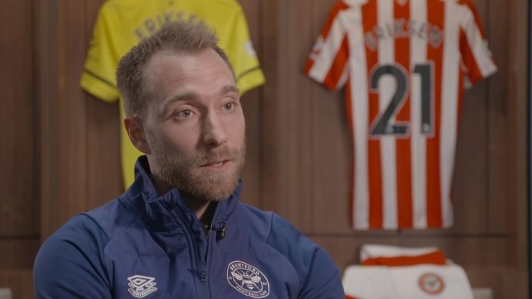 Christian Eriksen signed for Brentford in January after seven months out of football after suffering a cardiac arrest.