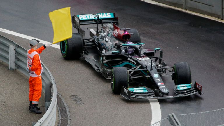 Formula One F1 - Russian Grand Prix - Sochi Autodrom, Sochi, Russia - September 26, 2021 Mercedes' Lewis Hamilton after winning the race REUTERS/Anton Vaganov