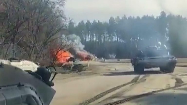 Video appears to show Ukrainian forces engaged in a firefight