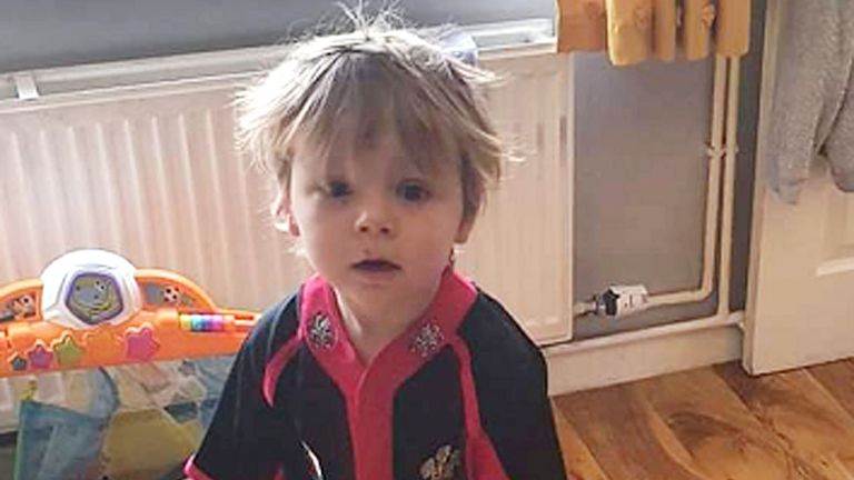 Undated family handout photo of 3-year-old Jayden-Lee Lucas, who died after a crash on the M4 near Newport. Issue date: Monday February 14, 2022.