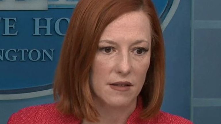 Jen Psaki says the US is &#39;outraged&#39; by reports of hostages at Chernobyl