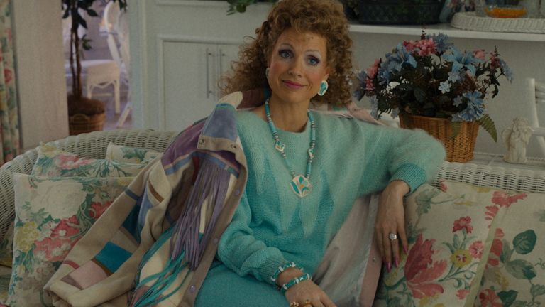 Jessica Chastain as Tammy Faye Bakker in The Eyes Of Tammy Faye. Pic: Searchlight Pictures/ 20th Century Studios