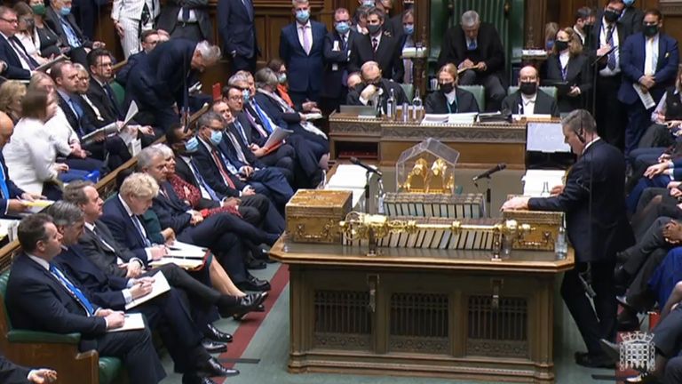 Labour Leader Keir Starmer Speaks During Prime Minister's Questions In ...