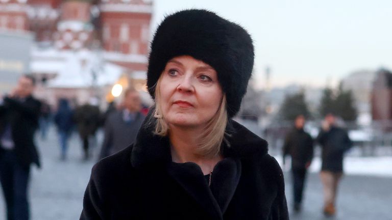 Foreign Secretary Liz Truss in Moscow. Pic: Simon Dawson / No 10 Downing Street