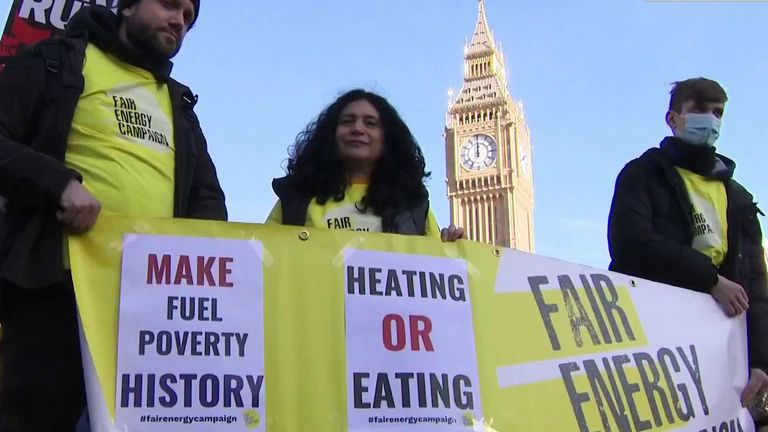 Hundreds of protesters in UK cities mobilised to demonstrate against the rise in the cost of energy bills, food prices and taxes.