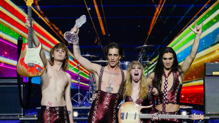 This year's Eurovision Song Contest will take place in Turin after Italian Maneskin performers were crowned winners in 2021.