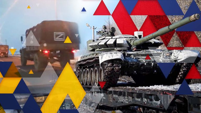 Symbols have appeared on Russian vehicles