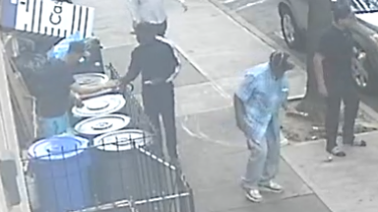 Surveillance video allegedly showed Michael K Williams buying heroin from Irvin Cartagena on or around 5 September 2021. Pic: US Department of Justice