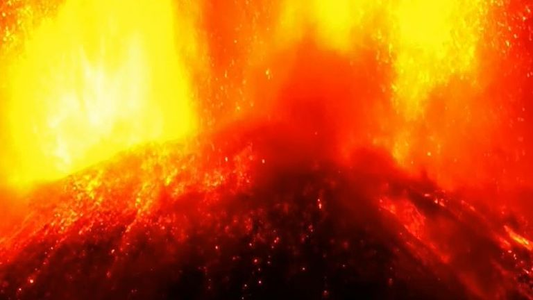 Mount Etna puts on spectacular display with eruption
