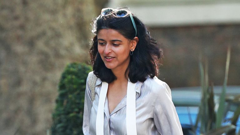 Munira Mirza, Director of the Number 10 Policy Unit, arrives at 10 Downing Street, London.