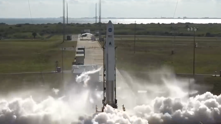 Astra&#39;s rocket span out of control a few minutes after launching NASA satellites. Pic: NASA/Astra