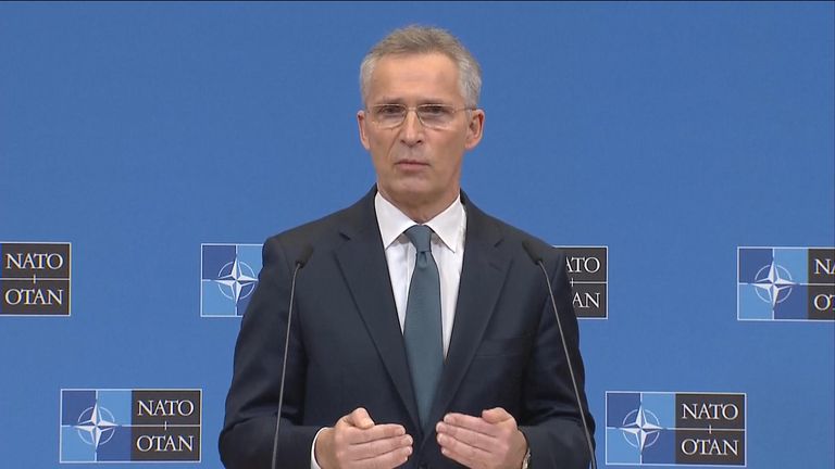 And NATO secretary general Jens Stoltenberg also said satellite imagery disproved the Russian claims, but he added it was &#34;not too late for Russia to step back from the brink of conflict&#34;.