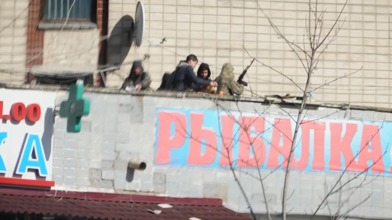 Ukrainian militias in Kyiv