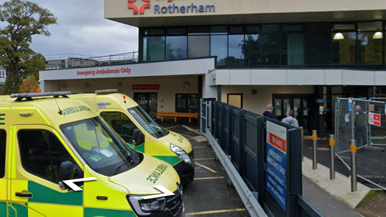 The 48-year-old man died at Rotherham District General Hospital (RDGH). Pic: Google Street View