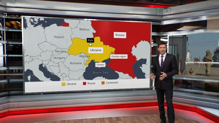 Sky&#39;s international affairs editor Dominic Waghorn explains how Luhansk and Donetsk came to be breakaway regions.