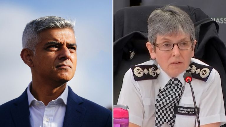 Sadiq Khan said he is ready to "take action", if Cressida Dick cannot answer his questions