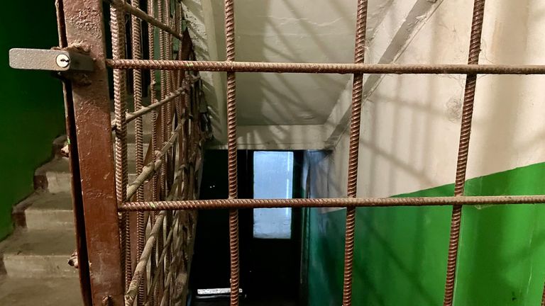 Locked bomb shelter Stuart Ramsay