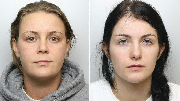 (LR) Savannah Brockhill and Frankie Smith.  Photo: West Yorkshire Police